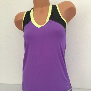 Sofibella Blouse Tank Top Purple Black Green XS